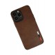 Newface iPhone 13 Pro Max Kılıf Loop Deri Silikon - Kahverengi Newface iPhone 13 Pro Max Kılıf Loop Deri Silikon - Kahverengi