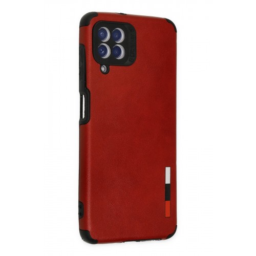Newface Samsung Galaxy M22 Kılıf Loop Deri Silikon - Kırmızı Newface Samsung Galaxy M22 Kılıf Loop Deri Silikon - Kırmızı