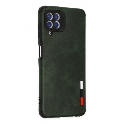 Newface Samsung Galaxy M22 Kılıf Loop Deri Silikon - Yeşil Newface Samsung Galaxy M22 Kılıf Loop Deri Silikon - Yeşil