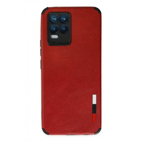 Newface Realme 8 Kılıf Loop Deri Silikon - Kırmızı Newface Realme 8 Kılıf Loop Deri Silikon - Kırmızı