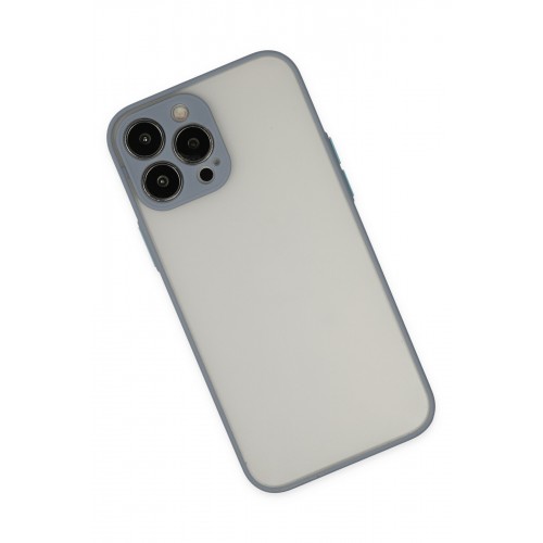 Newface iPhone 13 Pro Max Kılıf Montreal Silikon Kapak - Gri Newface iPhone 13 Pro Max Kılıf Montreal Silikon Kapak - Gri