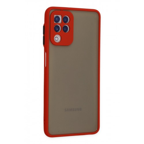 Newface Samsung Galaxy A22 Kılıf Montreal Silikon Kapak - Kırmızı Newface Samsung Galaxy A22 Kılıf Montreal Silikon Kapak - Kırmızı
