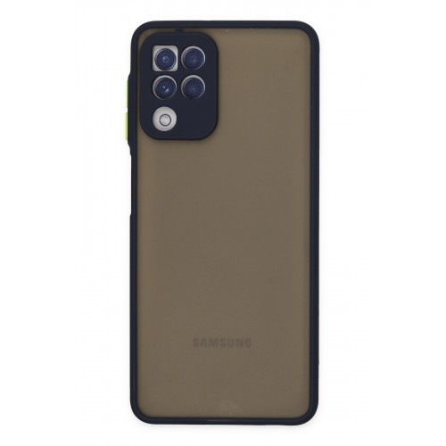 Newface Samsung Galaxy M22 Kılıf Montreal Silikon Kapak - Lacivert Newface Samsung Galaxy M22 Kılıf Montreal Silikon Kapak - Lacivert