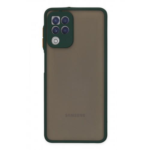 Newface Samsung Galaxy M32 Kılıf Montreal Silikon Kapak - Yeşil