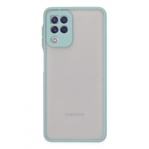Newface Samsung Galaxy M32 Kılıf Montreal Silikon Kapak - Turkuaz