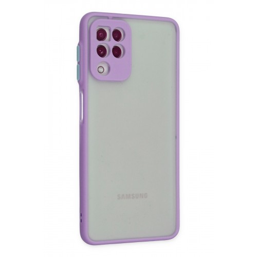 Newface Samsung Galaxy M32 Kılıf Montreal Silikon Kapak - Mor Newface Samsung Galaxy M32 Kılıf Montreal Silikon Kapak - Mor