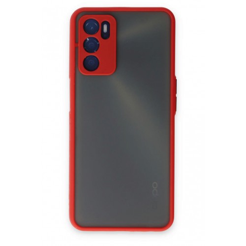 Newface Oppo A16 Kılıf Montreal Silikon Kapak - Kırmızı Newface Oppo A16 Kılıf Montreal Silikon Kapak - Kırmızı
