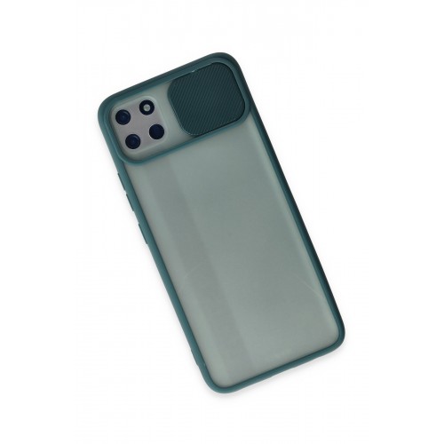 Newface Realme C11 Kılıf Palm Buzlu Kamera Sürgülü Silikon - Yeşil Newface Realme C11 Kılıf Palm Buzlu Kamera Sürgülü Silikon - Yeşil