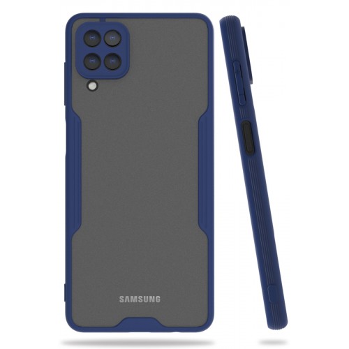 Newface Samsung Galaxy A22 Kılıf Platin Silikon - Lacivert Newface Samsung Galaxy A22 Kılıf Platin Silikon - Lacivert