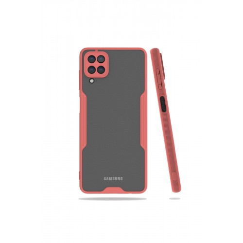 Newface Samsung Galaxy M32 Kılıf Platin Silikon - Pembe Newface Samsung Galaxy M32 Kılıf Platin Silikon - Pembe
