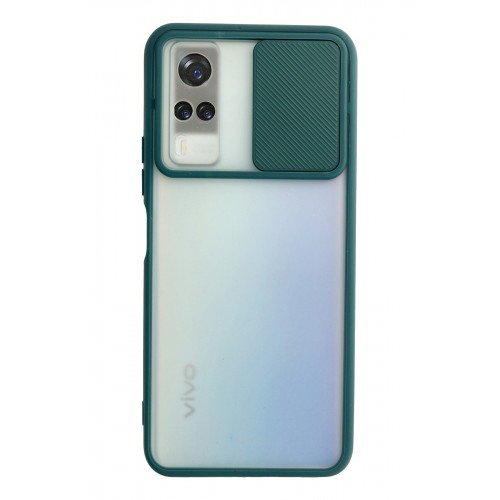 Newface Vivo Y51A Kılıf Palm Buzlu Kamera Sürgülü Silikon - Yeşil Newface Vivo Y51A Kılıf Palm Buzlu Kamera Sürgülü Silikon - Yeşil