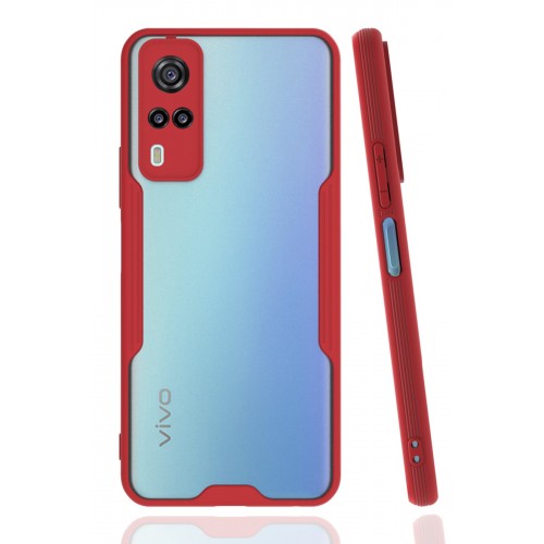 Newface Vivo Y51A Kılıf Platin Silikon - Kırmızı Newface Vivo Y51A Kılıf Platin Silikon - Kırmızı