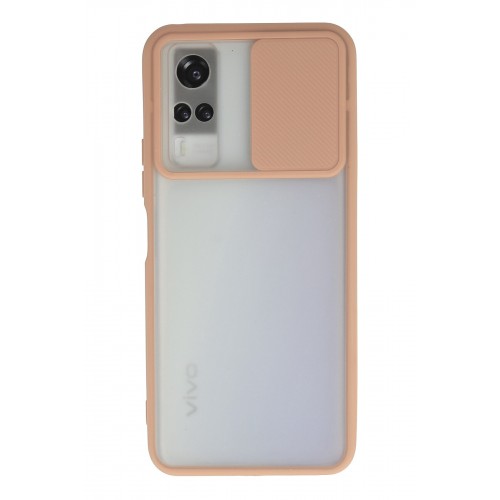 Newface Vivo Y31 2021 Kılıf Palm Buzlu Kamera Sürgülü Silikon - Pembe Newface Vivo Y31 2021 Kılıf Palm Buzlu Kamera Sürgülü Silikon - Pembe