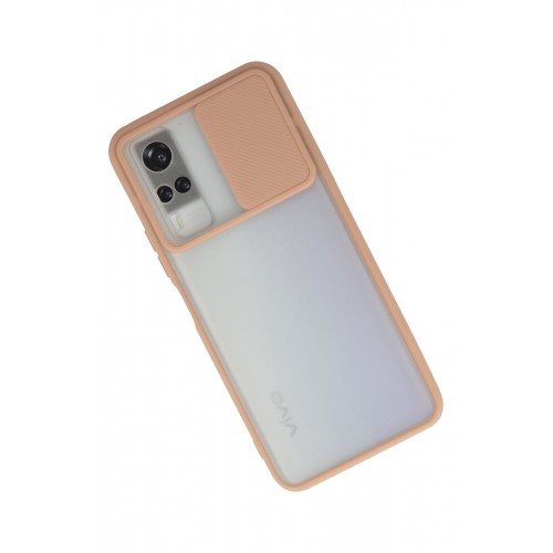 Newface Vivo Y31 2021 Kılıf Palm Buzlu Kamera Sürgülü Silikon - Pembe Newface Vivo Y31 2021 Kılıf Palm Buzlu Kamera Sürgülü Silikon - Pembe