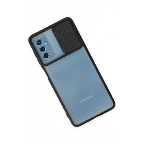 Newface Samsung Galaxy M52 5G Kılıf Palm Buzlu Kamera Sürgülü Silikon - Siyah Newface Samsung Galaxy M52 5G Kılıf Palm Buzlu Kamera Sürgülü Silikon - Siyah