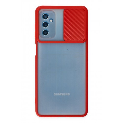 Newface Samsung Galaxy M52 5G Kılıf Palm Buzlu Kamera Sürgülü Silikon - Kırmızı Newface Samsung Galaxy M52 5G Kılıf Palm Buzlu Kamera Sürgülü Silikon - Kırmızı