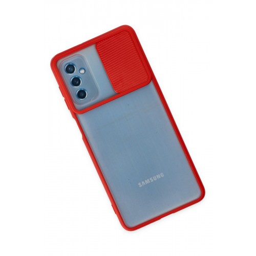 Newface Samsung Galaxy M52 5G Kılıf Palm Buzlu Kamera Sürgülü Silikon - Kırmızı Newface Samsung Galaxy M52 5G Kılıf Palm Buzlu Kamera Sürgülü Silikon - Kırmızı