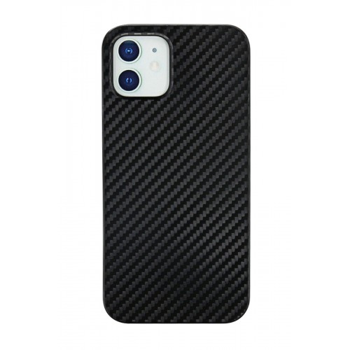 Newface iPhone 12 Kılıf Karbon PP Silikon - Siyah Newface iPhone 12 Kılıf Karbon PP Silikon - Siyah