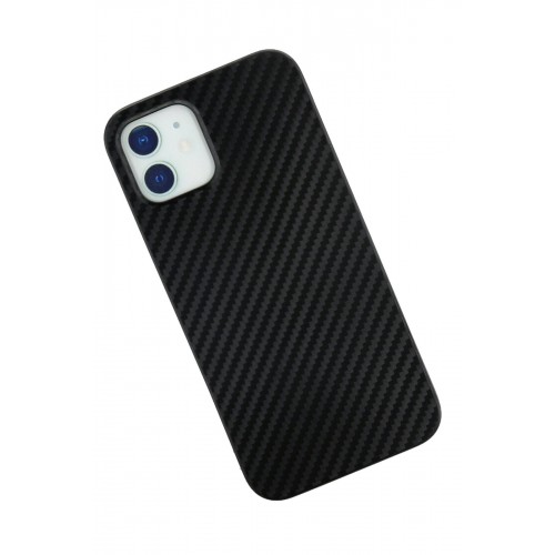 Newface iPhone 12 Kılıf Karbon PP Silikon - Siyah Newface iPhone 12 Kılıf Karbon PP Silikon - Siyah