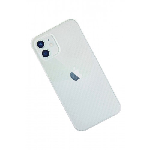 Newface iPhone 12 Kılıf Karbon PP Silikon - Şeffaf Newface iPhone 12 Kılıf Karbon PP Silikon - Şeffaf
