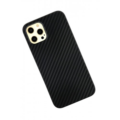 Newface iPhone 12 Pro Max Kılıf Karbon PP Silikon - Siyah Newface iPhone 12 Pro Max Kılıf Karbon PP Silikon - Siyah