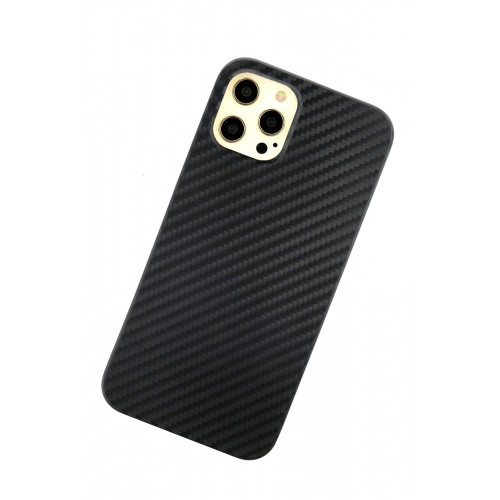 Newface iPhone 12 Pro Max Kılıf Karbon PP Silikon - Siyah Newface iPhone 12 Pro Max Kılıf Karbon PP Silikon - Siyah