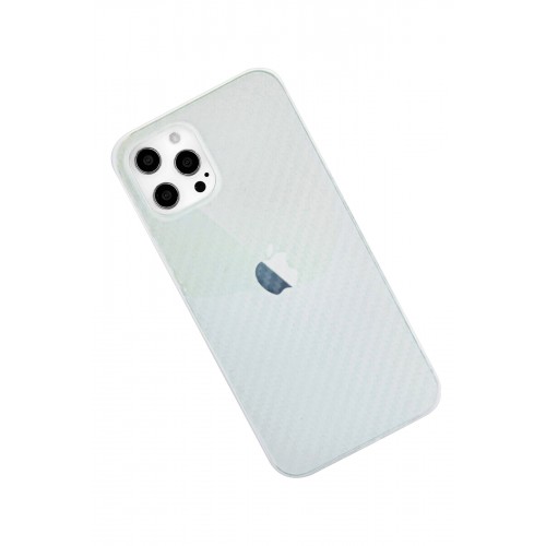 Newface iPhone 12 Pro Max Kılıf Karbon PP Silikon - Şeffaf Newface iPhone 12 Pro Max Kılıf Karbon PP Silikon - Şeffaf
