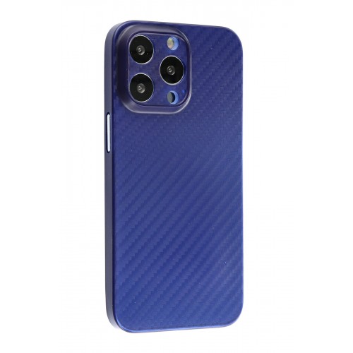 Newface iPhone 13 Pro Kılıf Karbon PP Silikon - Mavi Newface iPhone 13 Pro Kılıf Karbon PP Silikon - Mavi