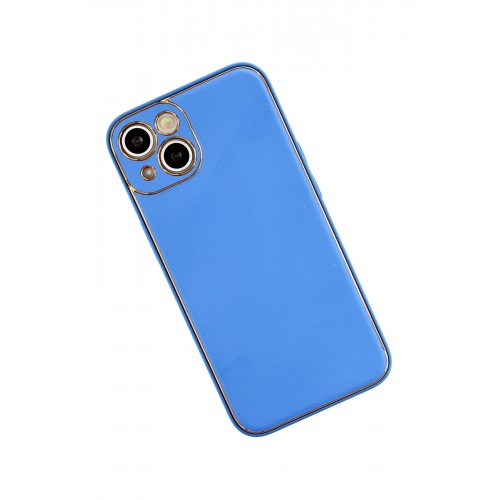 Newface iPhone 13 Kılıf Coco Deri Silikon Kapak - Açık Mavi Newface iPhone 13 Kılıf Coco Deri Silikon Kapak - Açık Mavi