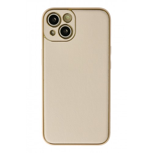 Newface iPhone 13 Kılıf Coco Deri Silikon Kapak - Gold Newface iPhone 13 Kılıf Coco Deri Silikon Kapak - Gold