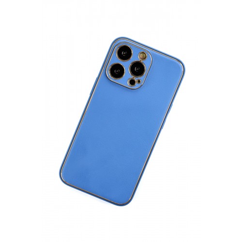 Newface iPhone 13 Pro Kılıf Coco Deri Silikon Kapak - Açık Mavi Newface iPhone 13 Pro Kılıf Coco Deri Silikon Kapak - Açık Mavi