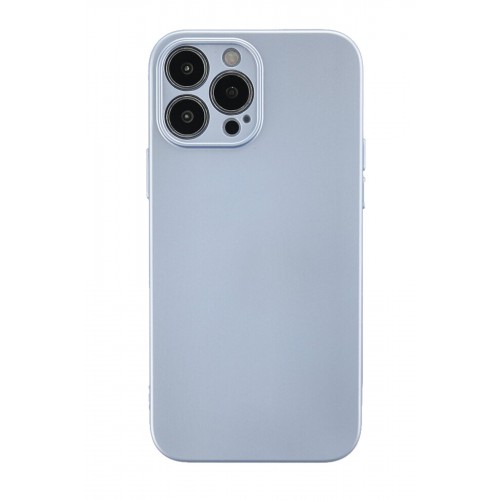 Newface iPhone 13 Pro Max Kılıf Nano içi Kadife  Silikon - Sky Blue