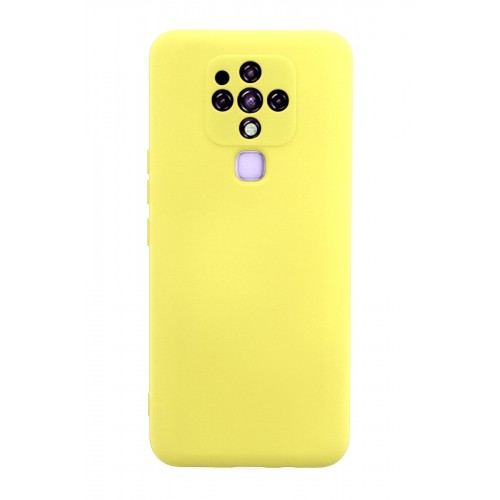 Newface Tecno Camon 16 Kılıf Nano içi Kadife Silikon - Sarı Newface Tecno Camon 16 Kılıf Nano içi Kadife Silikon - Sarı