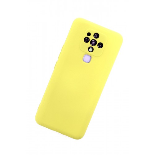 Newface Tecno Camon 16 Kılıf Nano içi Kadife Silikon - Sarı Newface Tecno Camon 16 Kılıf Nano içi Kadife Silikon - Sarı