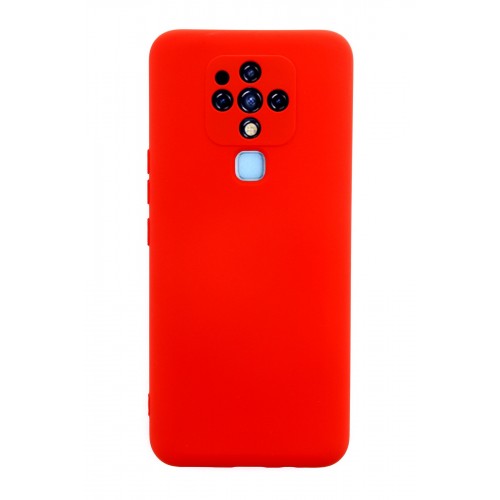 Newface Tecno Camon 16 Kılıf Nano içi Kadife Silikon - Kırmızı Newface Tecno Camon 16 Kılıf Nano içi Kadife Silikon - Kırmızı