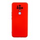 Newface Tecno Camon 16 Kılıf Nano içi Kadife Silikon - Kırmızı Newface Tecno Camon 16 Kılıf Nano içi Kadife Silikon - Kırmızı