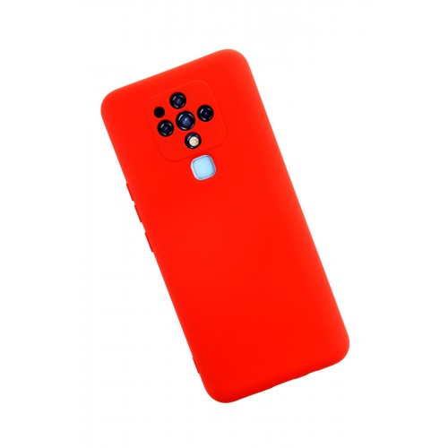 Newface Tecno Camon 16 Kılıf Nano içi Kadife Silikon - Kırmızı Newface Tecno Camon 16 Kılıf Nano içi Kadife Silikon - Kırmızı