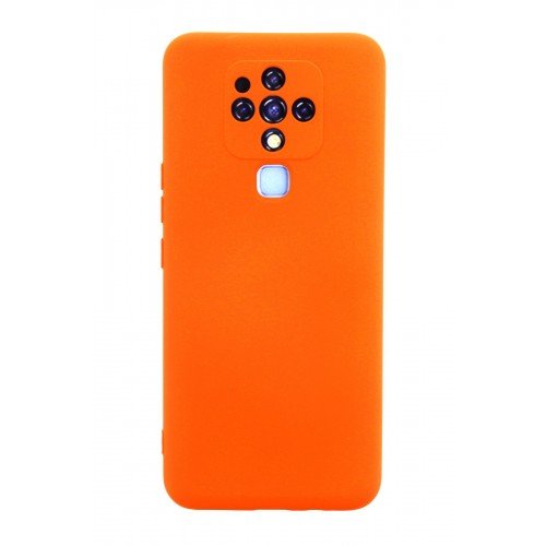 Newface Tecno Camon 16 Kılıf Nano içi Kadife Silikon - Turuncu Newface Tecno Camon 16 Kılıf Nano içi Kadife Silikon - Turuncu