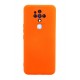 Newface Tecno Camon 16 Kılıf Nano içi Kadife Silikon - Turuncu Newface Tecno Camon 16 Kılıf Nano içi Kadife Silikon - Turuncu