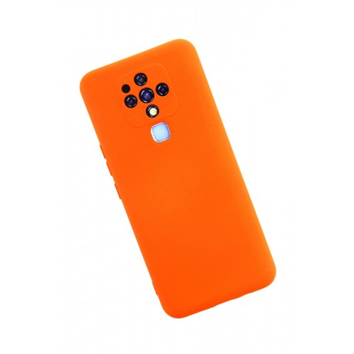 Newface Tecno Camon 16 Kılıf Nano içi Kadife Silikon - Turuncu Newface Tecno Camon 16 Kılıf Nano içi Kadife Silikon - Turuncu