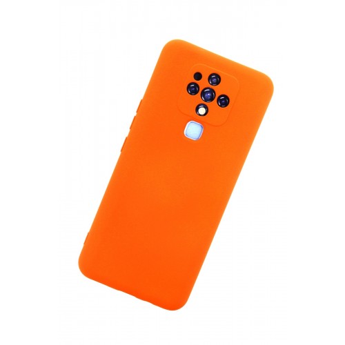 Newface Tecno Camon 16 Kılıf Nano içi Kadife Silikon - Turuncu Newface Tecno Camon 16 Kılıf Nano içi Kadife Silikon - Turuncu