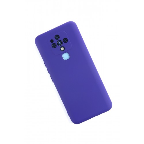 Newface Tecno Camon 16 Kılıf Nano içi Kadife Silikon - Mor Newface Tecno Camon 16 Kılıf Nano içi Kadife Silikon - Mor