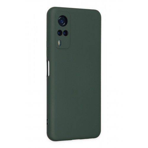 Newface Vivo Y53S Kılıf Nano içi Kadife Silikon - Koyu Yeşil Newface Vivo Y53S Kılıf Nano içi Kadife Silikon - Koyu Yeşil