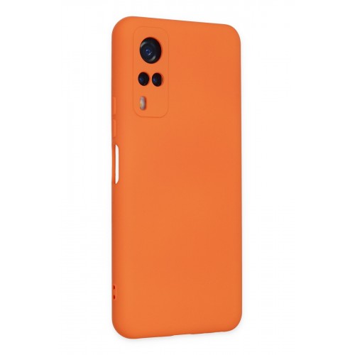 Newface Vivo Y51A Kılıf Nano içi Kadife Silikon - Turuncu Newface Vivo Y51A Kılıf Nano içi Kadife Silikon - Turuncu