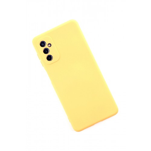 Newface Samsung Galaxy M52 5G Kılıf Nano içi Kadife Silikon - Sarı Newface Samsung Galaxy M52 5G Kılıf Nano içi Kadife Silikon - Sarı