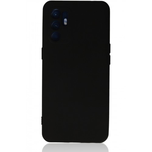 Newface Oppo Reno 6 Kılıf Nano içi Kadife Silikon - Siyah Newface Oppo Reno 6 Kılıf Nano içi Kadife Silikon - Siyah