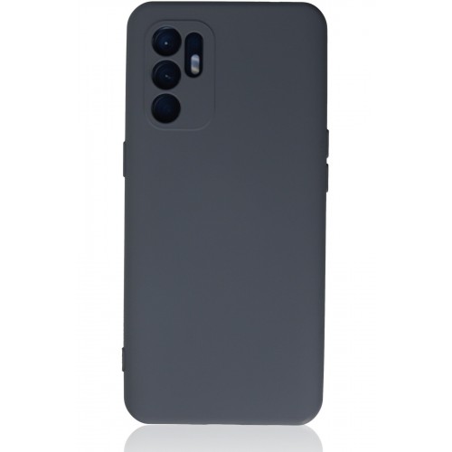 Newface Oppo Reno 6 Kılıf Nano içi Kadife Silikon - Gri Newface Oppo Reno 6 Kılıf Nano içi Kadife Silikon - Gri