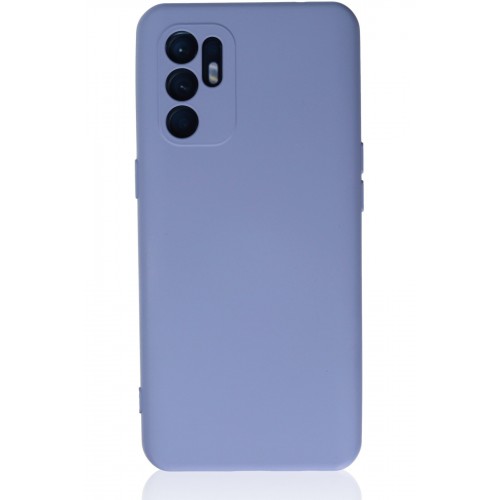 Newface Oppo Reno 6 Kılıf Nano içi Kadife Silikon - Lila Newface Oppo Reno 6 Kılıf Nano içi Kadife Silikon - Lila