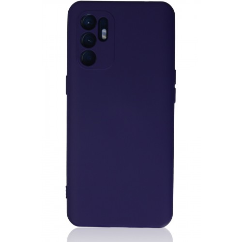 Newface Oppo Reno 6 Kılıf Nano içi Kadife Silikon - Mor Newface Oppo Reno 6 Kılıf Nano içi Kadife Silikon - Mor