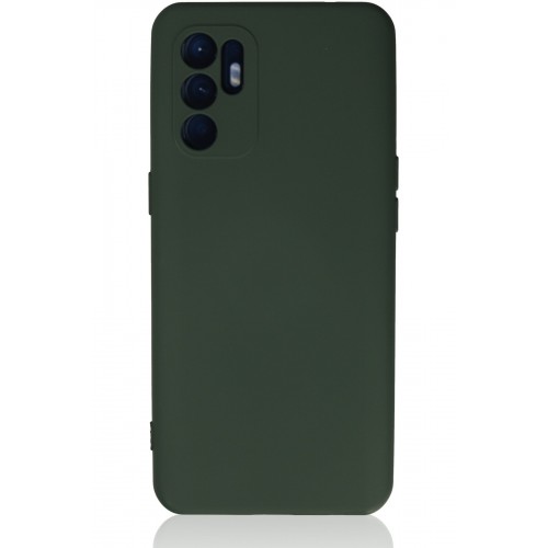 Newface Oppo Reno 6 Kılıf Nano içi Kadife Silikon - Koyu Yeşil Newface Oppo Reno 6 Kılıf Nano içi Kadife Silikon - Koyu Yeşil